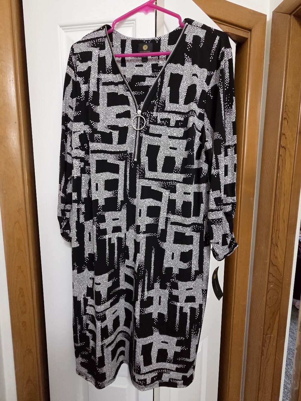 JM Collections brand new with tags Black and White Dress